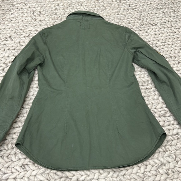 SON OF JOHN designer army style fitted shirt, snap buttons , really nice  fit . - Picture 5 of 6